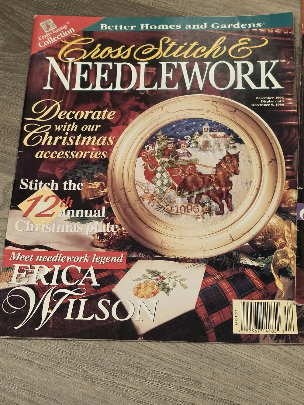 Vintage Better Homes and Gardens Cross Stitch Needlework Magazine Lot 90s Craft